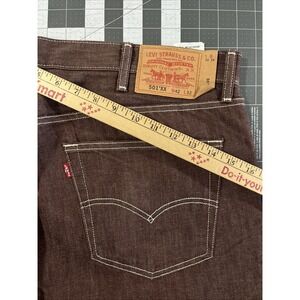 VTG Levi's 501 XX Original Fit Jeans Mens 42x32 Brown Rinse 100% Cotton Baggy